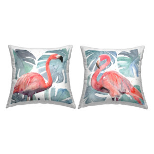 STUPELL INDUSTRIES Floral Indoor/Outdoor Throw Pillow (Set of 2)