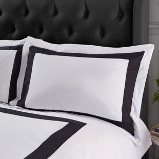 BIANCA COTTON Tailored 180 Thread Count Cotton Oxford Pillowcase Pair (Set of 2)