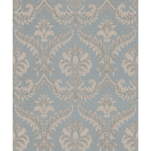 GALERIE WALLCOVERINGS Italian Classics 4 Traditional Damask 3D Embossed Wallpaper Roll