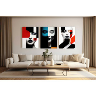 KIRA LIVING " Mosaic Woman " 3 - Pieces