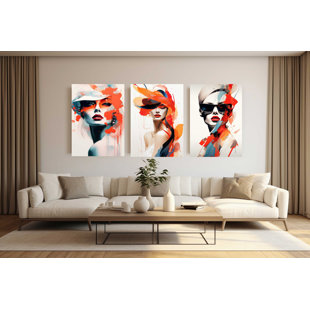KIRA LIVING " Modern Colors Woman " 3 - Pieces