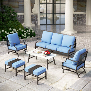 ALPHAMARTS 6 Piece Sofa Seating Group with Cushions