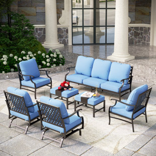 DARBY HOME CO Aivah 7 Piece Sofa Seating Group with Cushions