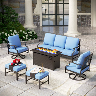ALPHAMARTS 6 Piece Sofa Seating Group with Cushions
