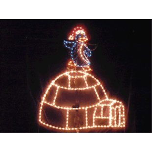 LORI'S LIGHTED D'LITES Igloo with Animated Dancing Penguin Lighted Display