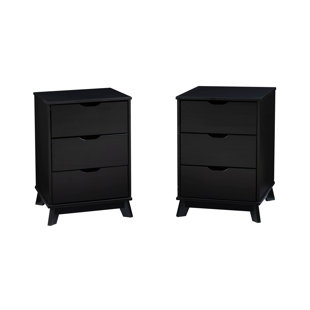 IVY BRONX Marialana Solid Wood Nightstand Set Of 2