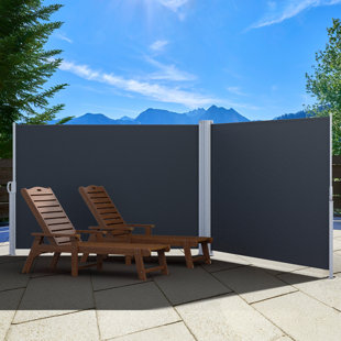 Edrosie Inc 236.00'' W D Polyester Cover Retractable Side Awning