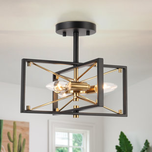 EVERLY QUINN Marval Semi Flush Mount