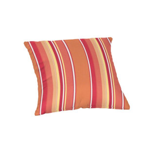CASUAL CUSHION CORP. Striped Sunbrella® Indoor/Outdoor Throw Pillow