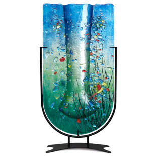 JASMINE ART GLASS Glass Table Vase