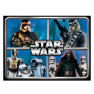 DISNEY BY GERTMENIAN Licensed Disney Star Wars New Trilogy Multi-Colored Youth Digital Printed Non-Slip Area Rug