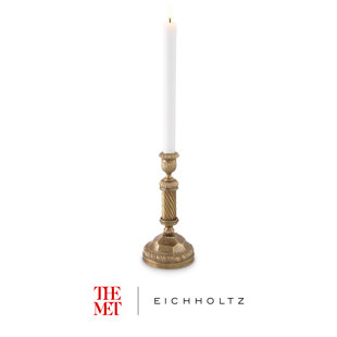 The Met x Eichholtz 9.45" H Brass Tabletop Candlestick