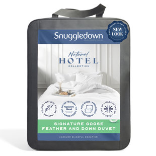 Luxurious Hotel Snuggledown Signature Goose Feather & Down 13.5 Tog (9.0 + 4.5 Tog) All Seasons Cotton Cover Duvet