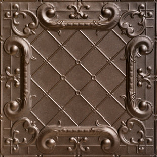 FROMPLAINTOBEAUTIFULINHOURS Romeo, Romeo 2 ft. x 2 ft. Drop-In Tin Ceiling Tile (Set of 6)