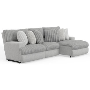 HOKKU DESIGNS Ziera 3 - Piece Upholstered Power Reclining Sectional