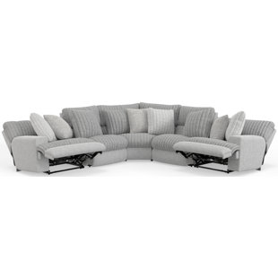 HOKKU DESIGNS Ziera 5 - Piece Upholstered Reclining Sectional