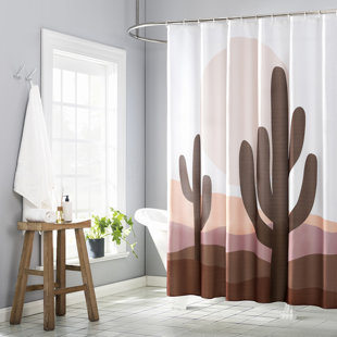 NO. 918 MILLENNIAL Sedona 13-Piece Southwest Print Shower Curtain Set with Hooks Included