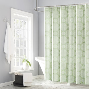 NO. 918 MILLENNIAL Lyselle 13-Piece Medallion Print Shower Curtain Set with Hooks Included