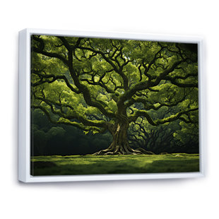 DESIGN ART " Green Tree Oaks Power Of Forest "