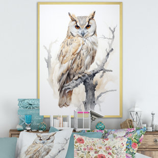 DESIGN ART " Wise And Watchful Majestic Owl "