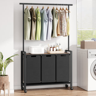 GAOMON Free Standing Laundry Room Organizer with Wheels