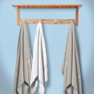 GLOBAL GIRLS LLC Wood 5 Wall Towel Rack