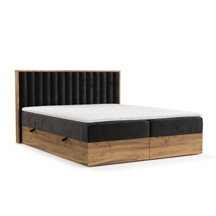 SOHO LIVING Boxspringbett Komorebi mit Bonellmatratze und Topper