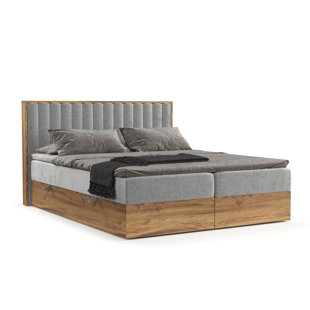 SOHO LIVING Premium Boxspringbett Komorebi mit Taschenfederkernmatratze