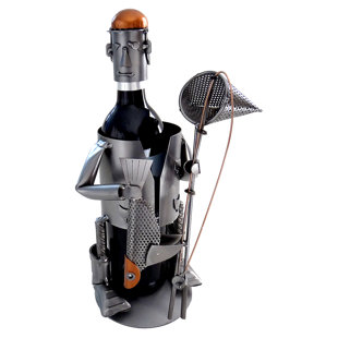 H & K SCULPTURES Metal Decorative Bottle