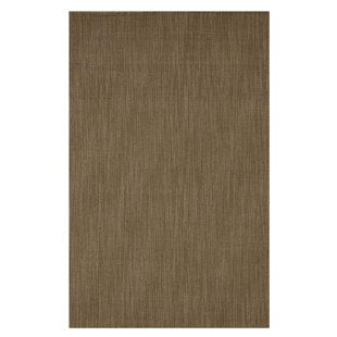 PLOW & HEARTH Hand-Tufted Mocha Area Rug