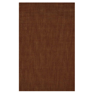 PLOW & HEARTH Hand-Tufted Paprika Area Rug