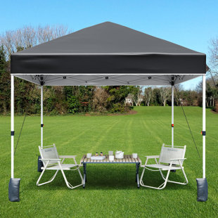 HOMHOUGO 8 Ft. W x 8 Ft. D Metal Pop-up Canopy