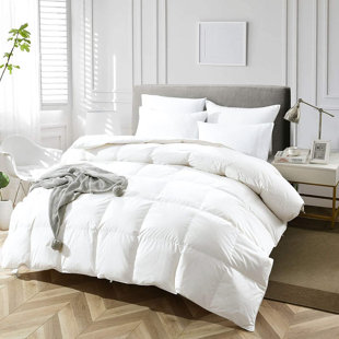 ALWYN HOME All Season Goose Feather and Down Duvet insert Cotton Shell Comforter