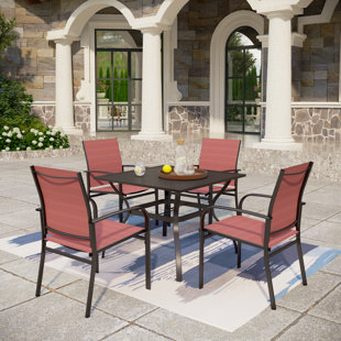 LARK MANOR™ Argyri Square 4 - Person 37" Long Dining Set