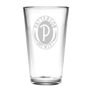 SUSQUEHANNA GLASS Oval Brewery 16 oz. Pint Glass (Set of 4)