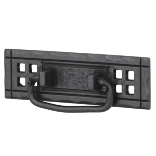 D. LAWLESS HARDWARE 4-4/5" Horizontal Mission Bail Pull Black Wrought Iron
