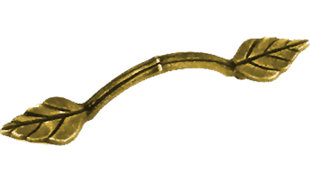 D. LAWLESS HARDWARE 3" Windsor Leaf Design Pull Antique English