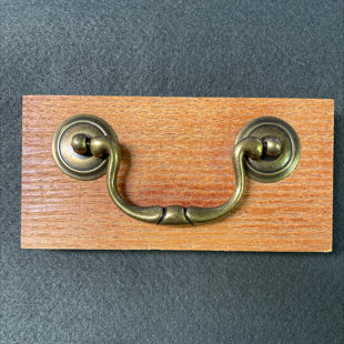 D. LAWLESS HARDWARE 3-1/2" Swan Neck Bail Pull Antique Brass