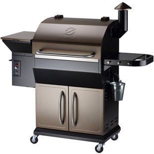 Z GRILLS 1060 sq. in. Wood Pellet Grill and Smoker 8-in-1 BBQ Bronze