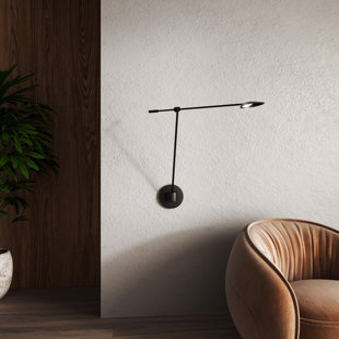KUZCO LIGHTING Rotaire Aluminum LED Swing Arm Sconce