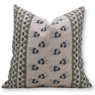 FABDIVINE Linen Indoor/Outdoor Pillow Cover