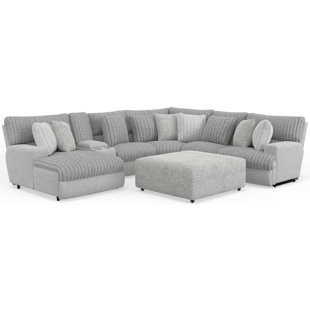 HOKKU DESIGNS Ziera 7 - Piece Upholstered Power Reclining Sectional