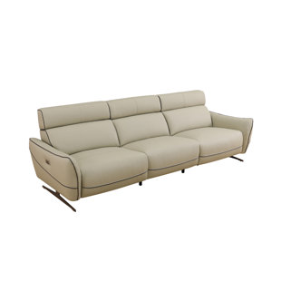 BELLA DEPOT 114.5" Upholstered Reclining Sofa