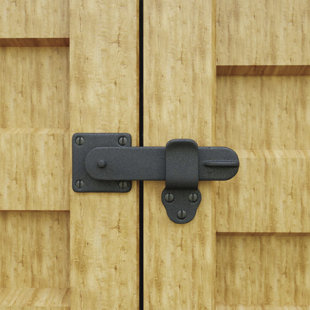 THE RENOVATORS SUPPLY INC. Black Wrought Iron Cabinet Barn Door Gate Latch with Screws