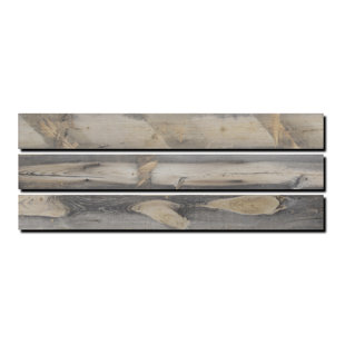 NINTH & VINE Blue Stained Pine Wood Shiplap Wall Paneling