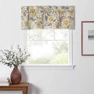 ELLIS CURTAIN Regency Floral Cotton Tailored 50'' W Window Valance