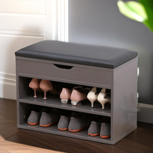 FURNOLD Entryway Shoe Storage Bench, Shoe Rack, Shoe Organiser, Hallway Furniture