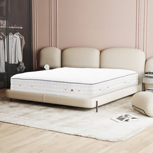 PRIMO INTERNATIONAL Handmade Bed Luxe 14 in. Pocket Spring with Wool Hybrid Mattress