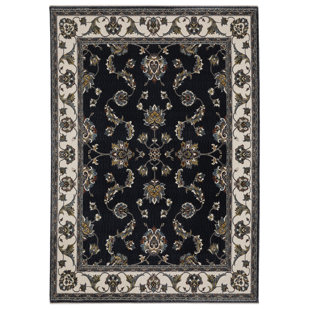 STYLEHAVEN Verity Bordered Traditional Navy/ Ivory Area Rug