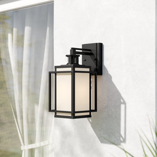 MERCURY ROW® Stumbaugh Frosted Glass Motion Sensor Wall Light